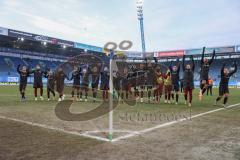 3. Liga - Saison 2025/26 - Hansa Rostock - FC Ingolstadt 04  -  Die Mannschaft bedankt sich bei den Fans - jubel - Foto: Meyer Jürgen