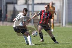 2. Bundesliga Frauen - Saison 2025/26 - FC Ingolstadt 04 Frauen - Borussia Mönchengladbach - Katharina Reikersdorfer (Nr.20 - FC Ingolstadt Frauen I) - Kessels Imke weiss M`Gladbach  - Foto: Meyer Jürgen