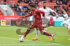 3. Liga; FC Ingolstadt 04 - TSG Hoffenheim II; Fredrik Carlsen (8, FCI) Reisig Ruben (17 TSG)