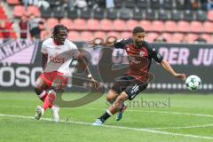 3. Liga; FC Ingolstadt 04 - Rot-Weiss Essen; Keanan Bennetts (18 FCI) Bouebari Franci (19 RWE)