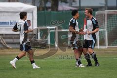 Kreisliga- Saison Saison 2026/27 -  SV Türkisch Ingolstadt - TSV Ober./Unterhaunstadt  Der 0:1 Führungstreffer durch Manuel Hunner grau Ober./Unterh.stadt - jubel - Foto: Meyer Jürgen