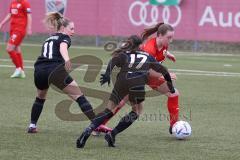 2. Fußball-Liga - Frauen - Saison 2022/2023 - FC Ingolstadt 04 - SC Freiburg II - Lea Wolski (Nr.6 - FCI Frauen) - Fischer Leni schwarz Freiburg - Foto: Meyer Jürgen