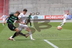 Merlin Röhl (34, FCI) Christiansen Max (13 Fürth) ; FC Ingolstadt 04 - SpVgg Greuther Fürth; 2.BL; Testspiel