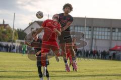 Freundschaftsspiel - Saison 2025/26 - FC Ingolstadt 04 II - Delay Sports -Neo Che(Nr.14 - FC Ingolstadt II) - Egon Ismaili (Nr.15 - Delay Sports) - Foto: Meyer Jürgen
