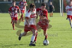 Kreisklasse - Saison 2022/2023 - SV Buxheim - SV Stammham - Tobias Schmidt rot Stammham - Andreas Schimmer weiss Buxheim - Foto: Meyer Jürgen