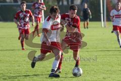 Kreisklasse - Saison 2022/2023 - SV Buxheim - SV Stammham - Tobias Schmidt rot Stammham - Andreas Schimmer weiss Buxheim - Foto: Meyer Jürgen