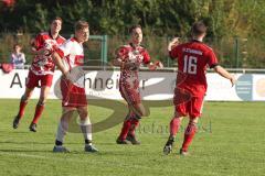 Kreisklasse - Saison 2022/2023 - SV Buxheim - SV Stammham - Der 0:2 Führungstreffer durch Tobias Schmidt  #11 Stammham - jubel - Foto: Meyer Jürgen