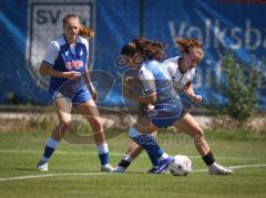 Testspiel - 2. Bundesliga Frauen - Saison 2026/27  - FC Ingolstadt 04 Frauen -  - Stefanie Reischmann (Nr.24 - FCI Frauen) - Pia Munzert rechts blau Hoffenheim  - Foto: Meyer Jürgen