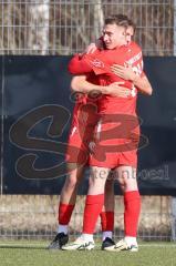 Bayernliga Nord - Saison 2023/24 - FC Ingolstadt 04 II - SpVgg Hankofen-Hailing - Wiezorrek Moritz rot FCI -  Der 2:0 Führungstreffer - jubel - Foto: Meyer Jürgen