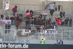 2024_1_27 - 3. Liga - Saison 2023/24 - 1. FC Saarbrücken - FC Ingolstadt 04 -  - Mitgereiste Fans - Banner - choreo - XXXXX - Foto: Meyer Jürgen