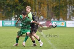 Bezirksliga - Saison 2025/26 - FC Gerolfing - SVA Palzing - Ahmet Altay (Nr.25 - FC Gerolfing) - Michael Tafelmaier schwarz Palzing - Foto: Meyer Jürgen