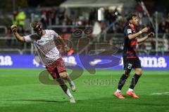 3. Liga; FC Viktoria Köln - FC Ingolstadt 04; Alleingang zum Tor Yannick Deichmann (20, FCI) Tor Jubel Treffer 0:1 Wolf Lucas (21 VK)