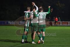Landesliga - Saison 2025/26 - SV Manching - SC Oberweikertshofen - Der 4:0 Führungstreffer durch Fabian  Neumayer (Nr.9 - SV Manching) - jubel - Foto: Meyer Jürgen