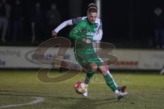 Landesliga - Saison 2024/25 - SV Manching - FC Ehekirchen - Fabian Neumayer (Nr.9 - SV Manching) - Ledl Niklas weiss Ehekirchen - Foto: Meyer Jürgen