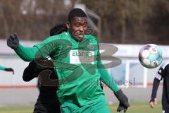 Freundschaftsspiel - Türk SV Ingolstadt - SV Manching - Saison 2023/23 - Mamadou Diallo grün Manching - Foto: Meyer Jürgen