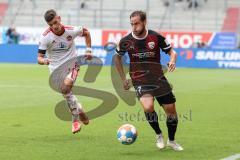 2.BL; FC Ingolstadt 04 - 1. FC Nürnberg - Michael Heinloth (17, FCI) Krauß Tom (14 , 1.FCN) Zweikampf