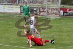 Kreisliga - Saison 2024/25- TSV Kösching - TSV Hohenwart - Leon Sedlmair weiss Hohenwart - Valentin Hafner weiss Hohenwart - Foto: Meyer Jürgen