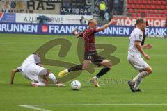 3.Liga - Saison 2022/2023 - FC Ingolstadt 04 -  - SV Waldhof-Mannheim - Tobias Bech (Nr.11 - FCI) wird gefoult - - Foto: Meyer Jürgen