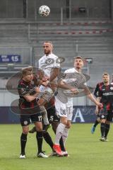 3. Liga - SV Wehen Wiesbaden - FC Ingolstadt 04 - Fatih Kaya (9, FCI) Florian Carstens (17 SVW) Stefan Kutschke (30, FCI)