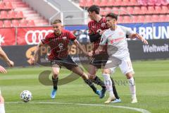 3. Liga - FC Bayern 2 - FC Ingolstadt 04 - Filip Bilbija (35, FCI) Merlin Röhl (34, FCI) Kühn Nicolas (11 FCB)