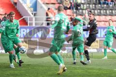 3. Liga; FC Ingolstadt 04 - 
SV Sandhausen; Torchance Jannik Mause (7, FCI) Mühling Alexander (15 SVS) Ben Balla Yassin (26 SVS) Göttlicher Felix (21 SVS)