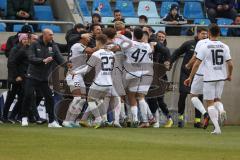 3.Liga - Saison 2022/2023 - 1. FC Saarbrücken - FC Ingolstadt 04 - Tobias Bech (Nr.11 - FCI) trifft zum 0:1 Führungstreffer - jubel - Foto: Meyer Jürgen