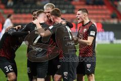 3. Liga; FC Ingolstadt 04 - SC Freiburg II; Elfmeter Tor Jubel Treffer Jannik Mause (7, FCI) Benjamin Kanuric (8, FCI) Sebastian Grönning (11, FCI) Simon Lorenz (32, FCI) Bryang Kayo (48, FCI) Mladen Cvjetinovic (19, FCI)