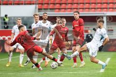 3. Liga; FC Ingolstadt 04 - TSG Hoffenheim II; Torchance verpasst Marcel Costly (22, FCI) Duric Luka (10 TSG) Lührs Yannik (49 TSG) Reisig Ruben (17 TSG)