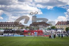 3. Liga; TSV 1860 München - FC Ingolstadt 04; Fan Fankurve Banner Fahnen Spruchband Choreographie Schanzer Wappen