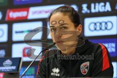 3. Liga; FC Ingolstadt 04 - TSG Hoffenheim II; Pressekonferenz Interview Cheftrainerin Sabrina Wittmann (FCI)