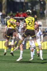 3. Liga; Borussia Dortmund II - FC Ingolstadt 04; Zweikampf Kampf um den Ball Pascal Testroet (37, FCI) Lelle David (27 BVB2) Reitz Tony (36 BVB2)