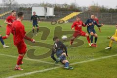 Bayernliga Süd - Saison 2021/2022 - FC Ingolstadt 04 II - TSV 1860 München II - Senger Michael (#21 FCI) - Leibelt Moritz blau München - München - Foto: Meyer Jürgen