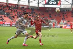 3. Liga; FC Ingolstadt 04 - Alemannia Aachen; Zweikampf Kampf um den Ball Emre Gül (5, FCI) Nadjombe Pierre (29 AA)
