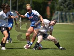 Testspiel - 2. Bundesliga Frauen - Saison 2026/27  - FC Ingolstadt 04 Frauen -  - Katharina Bauer (Nr.3 - FCI Frauen) - Jule Krips blau Hoffenheim  - Foto: Meyer Jürgen
