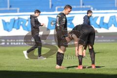 3. Liga - 1. FC Magdeburg - FC Ingolstadt 04 - Spiel ist aus, Niederlage 0:2, hängende Köpfe, Marcel Gaus (19, FCI) Stefan Kutschke (30, FCI)