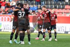 3. Liga; FC Ingolstadt 04 - 
SV Sandhausen; Tor Jubel Treffer Jannik Mause (7, FCI) Pascal Testroet (37, FCI) Marcel Costly (22, FCI)