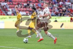 3. Liga; FC Ingolstadt 04 - Alemannia Aachen; Lars Lokotsch (13, FCI) Kapitänsbinde Motto: Gemeinsam Gutes Spiel Joel da Silva Kiala (37 AA)