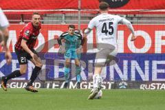 3. Liga; FC Ingolstadt 04 - 
VfB Oldenburg; Hasenhüttl Patrick (45 VfB) Angriff Tobias Schröck (21, FCI) Torwart Markus Ponath (40, FCI)