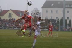 DFB -Pokal Frauen - Saison 2025/26 - FC Ingolstadt 04 Frauen - FC Bayern München - Lea Wolski (Nr.5 - FC Ingolstadt Frauen I) - Eriksson Magdalena rot Bayern - Foto: Meyer Jürgen