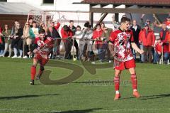 Kreisklasse - Saison 2022/2023 - SV Stammham - SC Steinberg - Der 1:0 Führungstreffer durch Michael Kraft rot Stammham - jubel - Foto: Meyer Jürgen