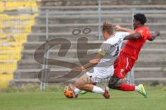 A-Junioren - Bundesliga Süd Fc Ingolstadt 04 - Eintracht Frabkfurt -  Udebuluzor Michael rot FCI - Hanna Tim weiss Frankfurt - Foto: Meyer Jürgen