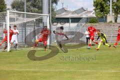 A-Junioren  Bundesliga - FC Ingolstadt 04 - VFB Stuttgart -  Saison 2022/2023  - Der 0:1 Führungstreffer durch Boake Benjamin #7 Stuttgart - Bock Julian Torwart FCI - Foto: Meyer Jürgen