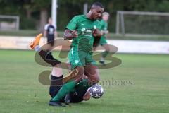 Bezirksliga - Saison 2023/2024 - SV Manching  - VFB Eichstätt II - David Meier (Nr.25 - SV Manching) - Hallmeier Johannes schwarz Eichstätt - Foto: Meyer Jürgen