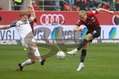 3.Liga - Saison 2022/2023 - FC Ingolstadt 04 -  - FC Freiburg II - Tobias Bech (Nr.11 - FCI) - Foto: Meyer Jürgen