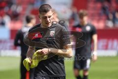 3. Liga; FC Ingolstadt 04 - Arminia Bielefeld; Mladen Cvjetinovic (19, FCI) vor dem Spiel