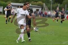 Bezirksliga - Saison 2025/26- TSV Gaimersheim - TSV Rohrbach - Domenic Raimann (Nr.32 - TSV Gaimersheim) - Alexander Huber schwarz Rohrbach - Foto: Meyer Jürgen