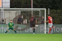3. Liga; TSV Havelse - FC Ingolstadt 04; Tor Jubel Treffer 1:0 Elfmeter Kolgeci Besfort (4 Havelse) Torwart Markus Ponath (1, FCI) Simon Lorenz (32, FCI)
