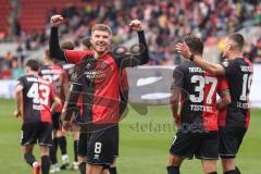 3. Liga; FC Ingolstadt 04 - FC Viktoria Köln; Freistoß Benjamin Kanuric (8, FCI) Tor Jubel Treffer 3:0