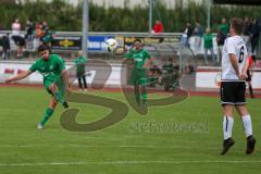 Toto-Pokal Donau/Isar 21/22 - TSV Gaimersheim - FC Gerolfing - Ugur Genc grün Gerolfing beim Freistoss - Foto: Meyer Jürgen