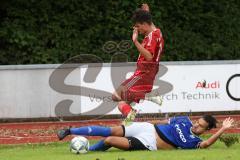 Kreisklasse - Saison 2023/2024 - TSV Ingolstadt Nord - TSV Kösching- Giovanni Di Terlizzi blau - Simon Ostermeier rot Kösching - Foto: Meyer Jürgen